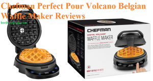 Chefman Perfect Pour Volcano Belgian Waffle Maker