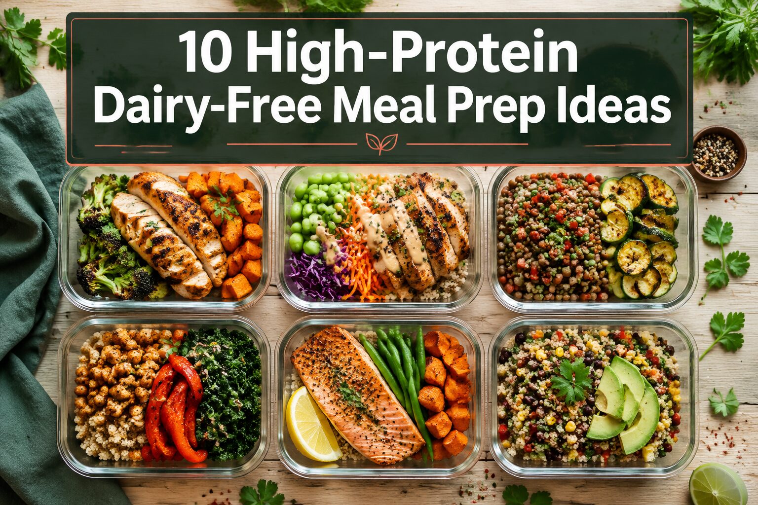 10 High-Protein Dairy-Free Meal Prep Ideas (Easy and Filling)