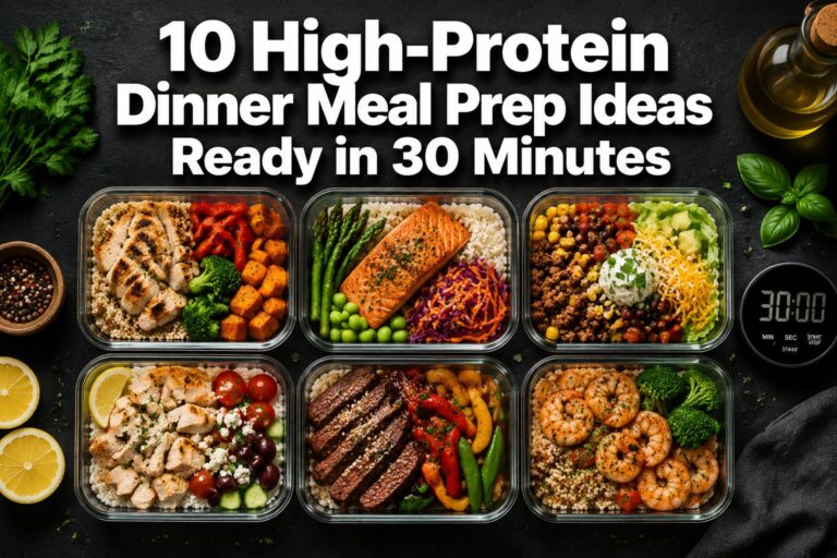 10 High-Protein Dinner Meal Prep Ideas Ready in 30 Minutes