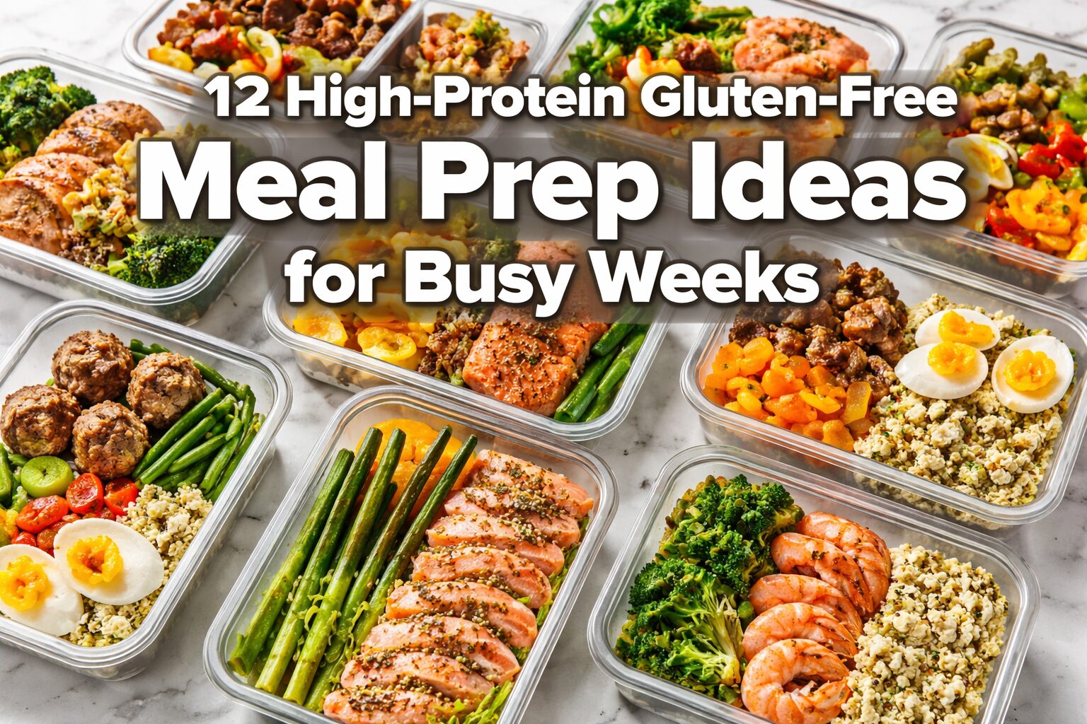 12 High-Protein Gluten-Free Meal Prep Ideas for Busy Weeks