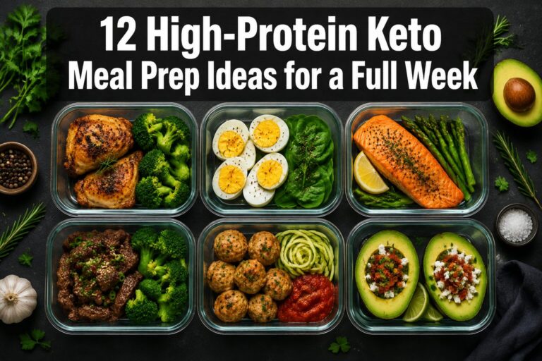 12 High-Protein Keto Meal Prep Ideas for a Full Week