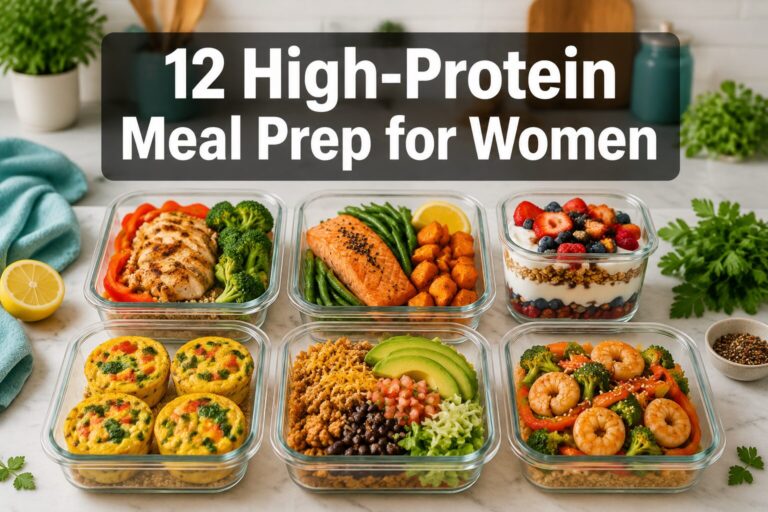 12 High-Protein Meal Prep for Women (Easy Weekly Plan)