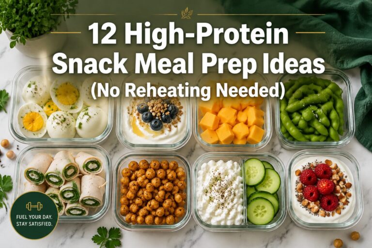 12 High-Protein Snack Meal Prep Ideas (No Reheating Needed)