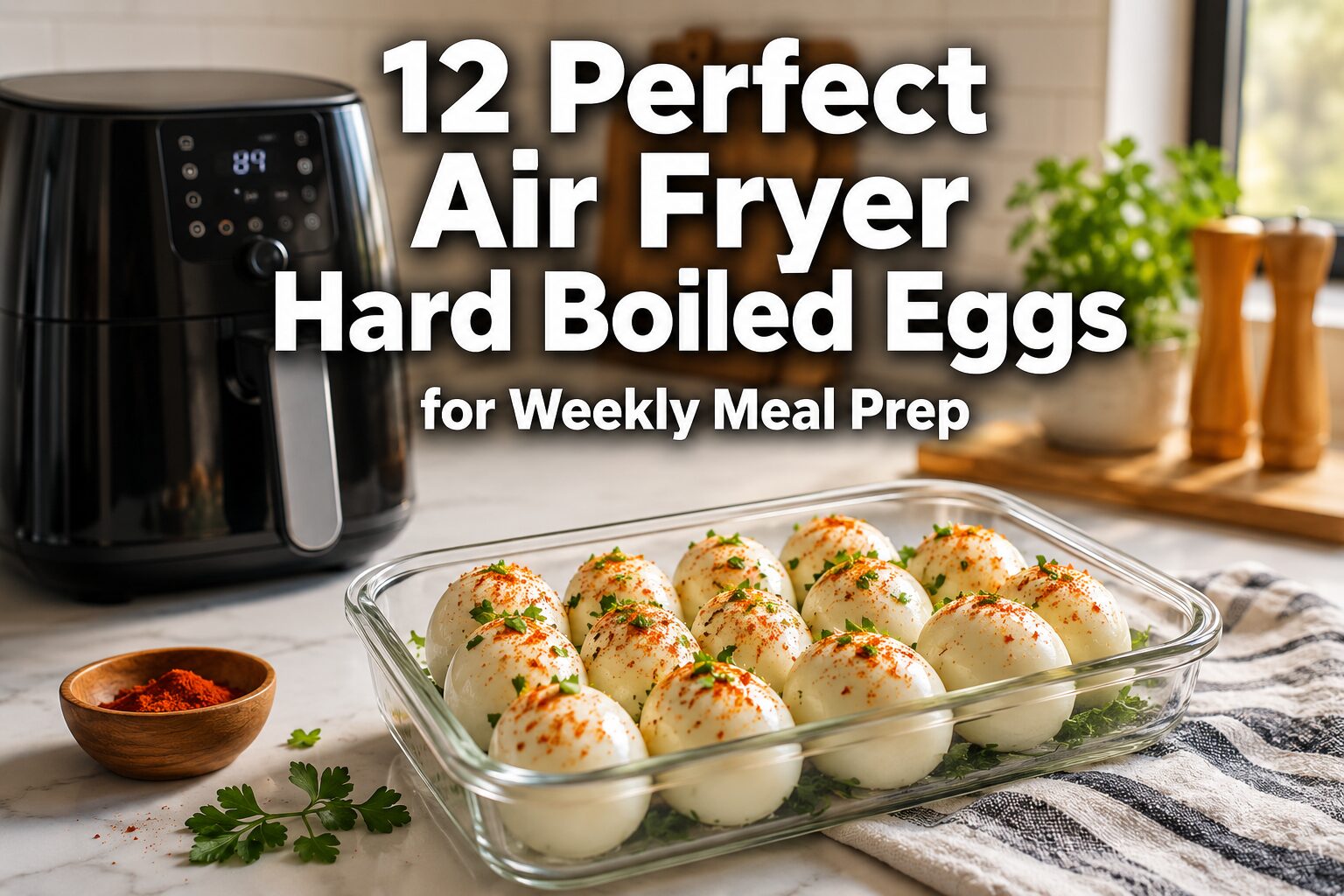 12 Perfect Air Fryer Hard Boiled Eggs for Weekly Meal Prep