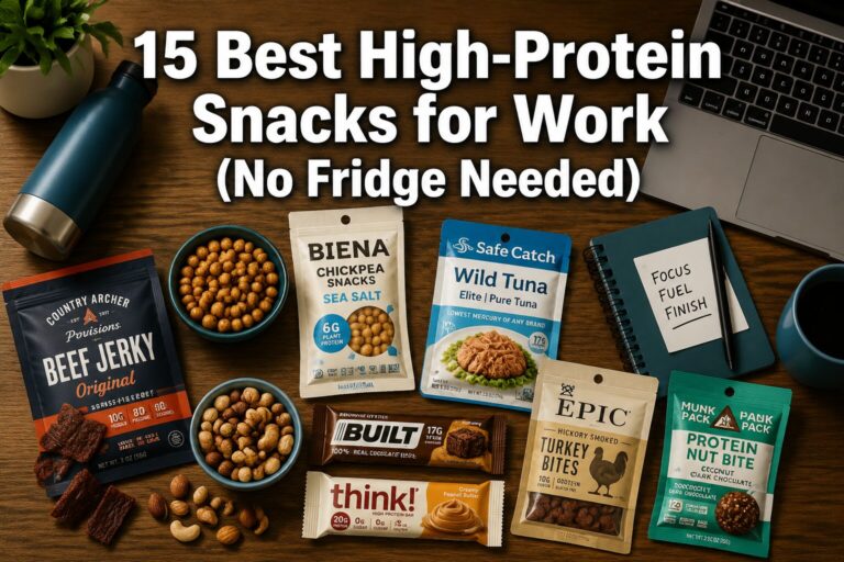 15 Best High-Protein Snacks for Work (No Fridge Needed)