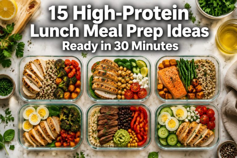 15 High-Protein Lunch Meal Prep Ideas Ready in 30 Minutes