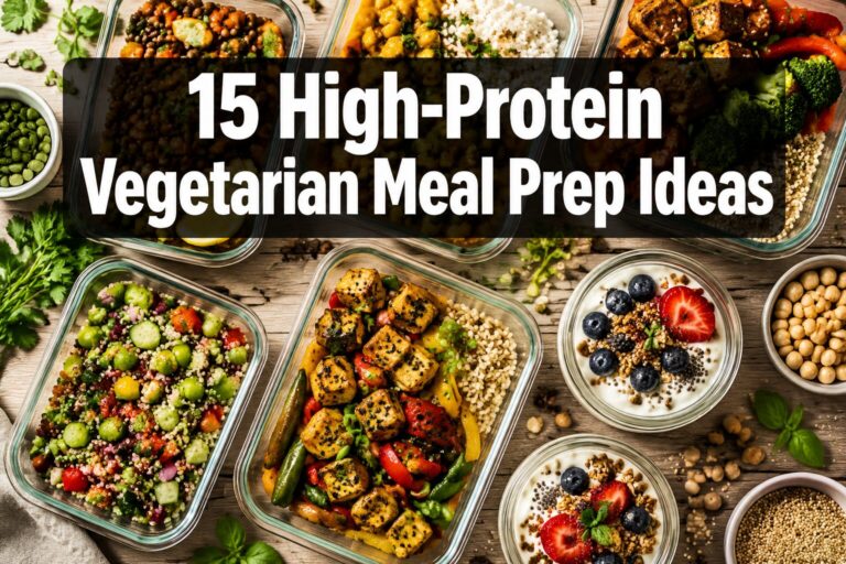 15 High-Protein Vegetarian Meal Prep Ideas (25g+ Protein, No Meat)