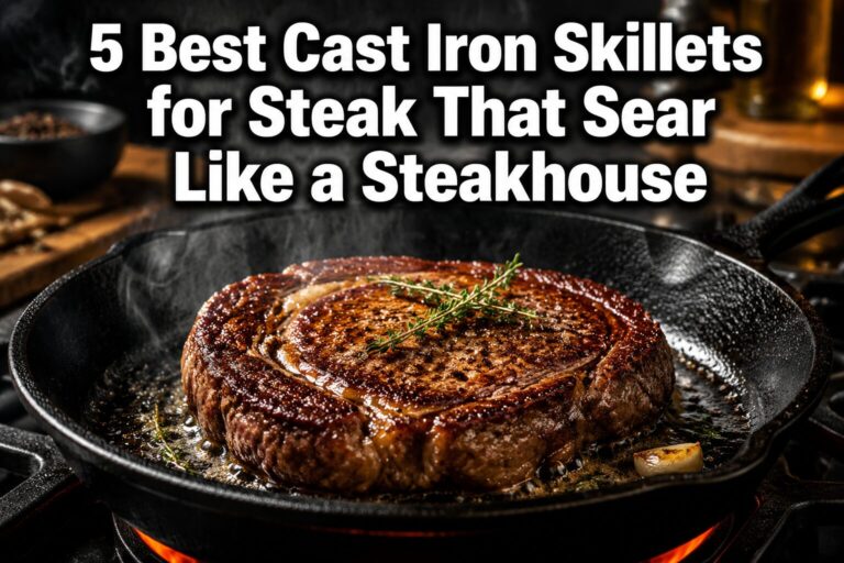 5 Best Cast Iron Skillets for Steak That Sear Like a Steakhouse