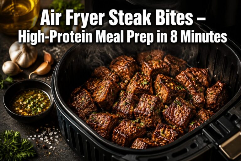 5 Easy Air Fryer Steak Bites for High-Protein Meal Prep (Ready in 8 Minutes)