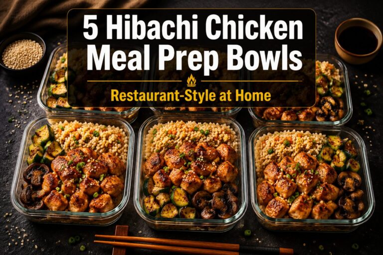 5 Hibachi Chicken Meal Prep Bowls (Restaurant-Style at Home)