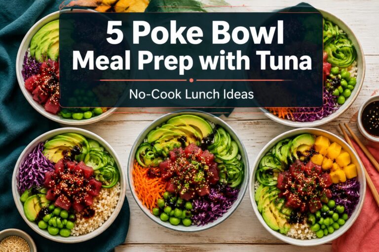 5 Poke Bowl Meal Prep with Tuna (No-Cook Lunch Ideas)