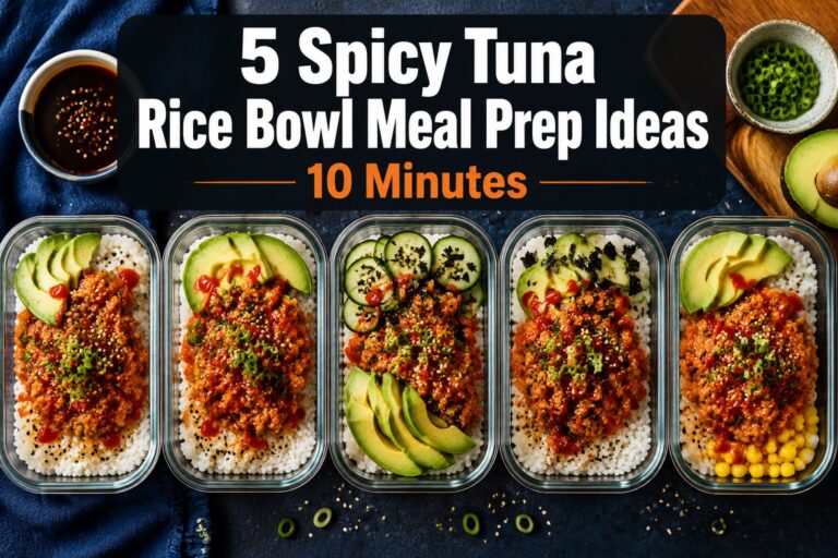 5 Spicy Tuna Rice Bowl Meal Prep Ideas (10 Minutes)