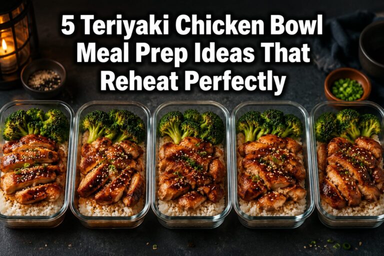 5 Teriyaki Chicken Bowl Meal Prep Ideas That Reheat Perfectly