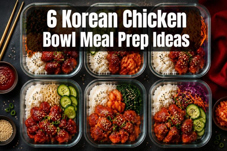 6 Korean Chicken Bowl Meal Prep Ideas (Sweet, Spicy, Easy)