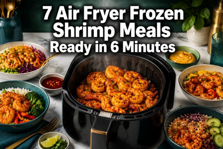 7 Air Fryer Frozen Shrimp Meals Ready in 6 Minutes