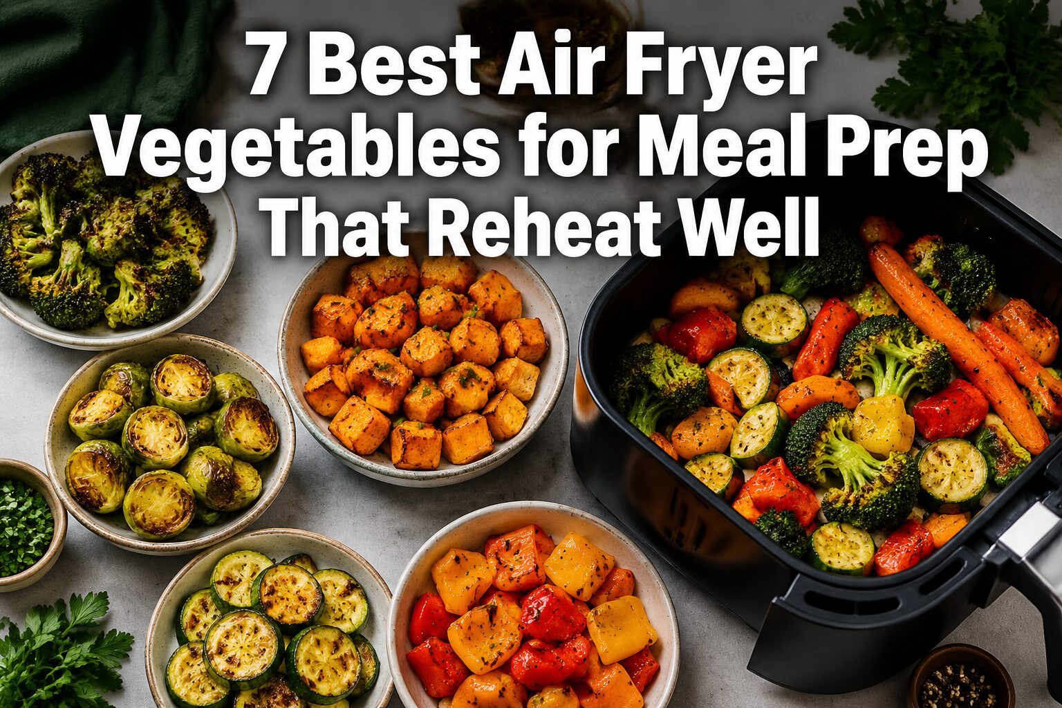 7 Best Air Fryer Vegetables for Meal Prep That Reheat Well