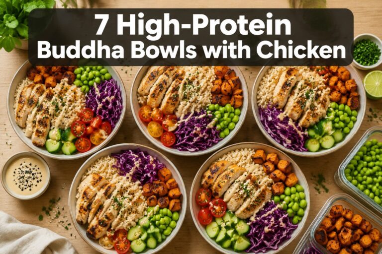 7 Buddha Bowl with Chicken Meal Prep Ideas (High-Protein)