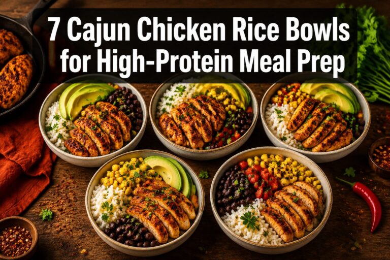 7 Cajun Chicken Rice Bowls for High-Protein Meal Prep