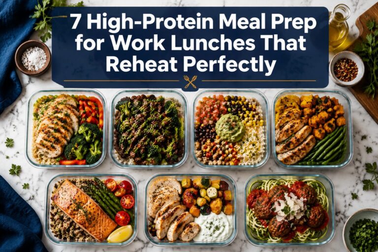 7 High-Protein Meal Prep for Work Lunches That Reheat Perfectly