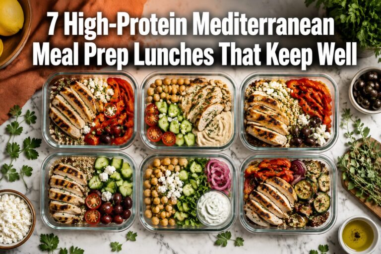 7 High-Protein Mediterranean Meal Prep Lunches That Keep Well