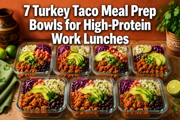 7 Turkey Taco Meal Prep Bowls for High-Protein Work Lunches