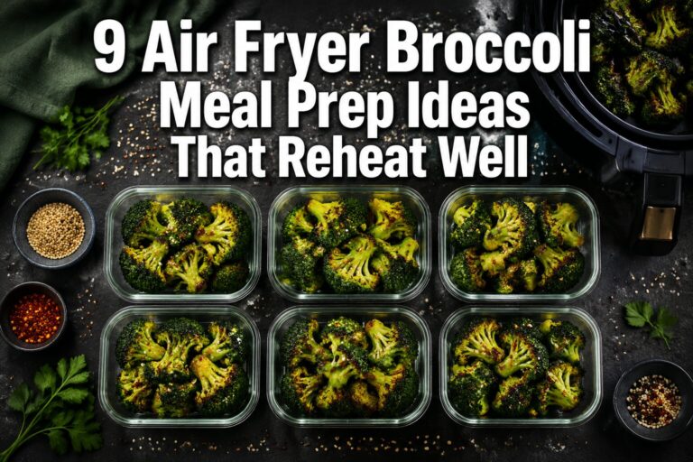 9 Air Fryer Broccoli Meal Prep Ideas That Reheat Well